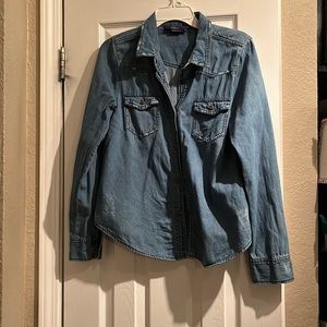 Jean Button Down